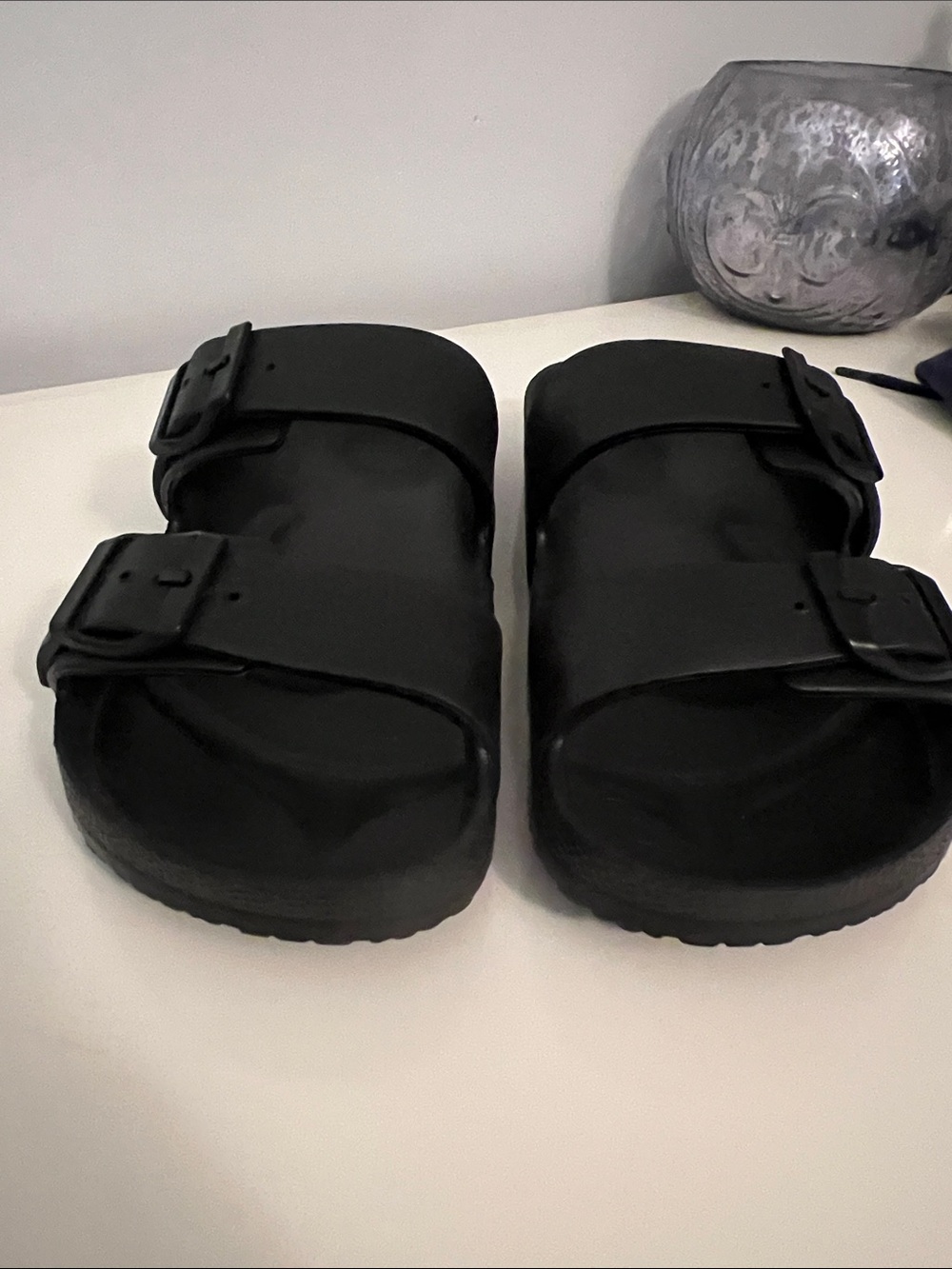 2/$7 Double-Buckle Slide Sandals - Picture 3 of 4